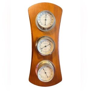 Vintage Sunbeam Weather Station Thermometer Barometer Humidity Meter H4